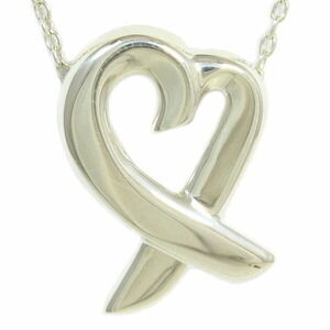 Tiffany Co Loving Heart Necklace Silver